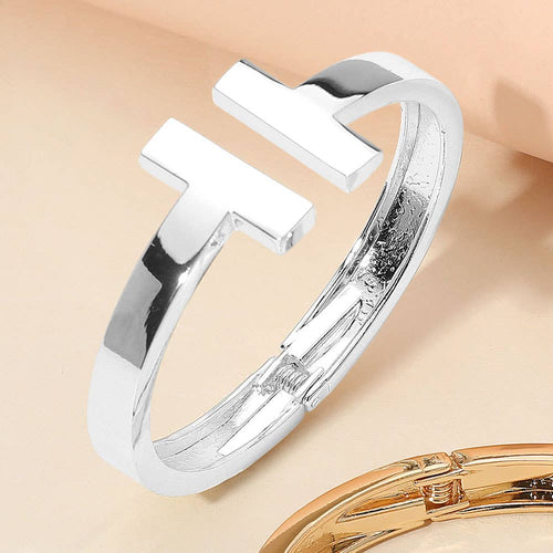 Stylish stackable bangle cuff bracelet women wrist look