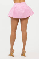 Poplin mini skort women summer styling look