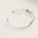 Clover charm stainless cuff bracelet premium design