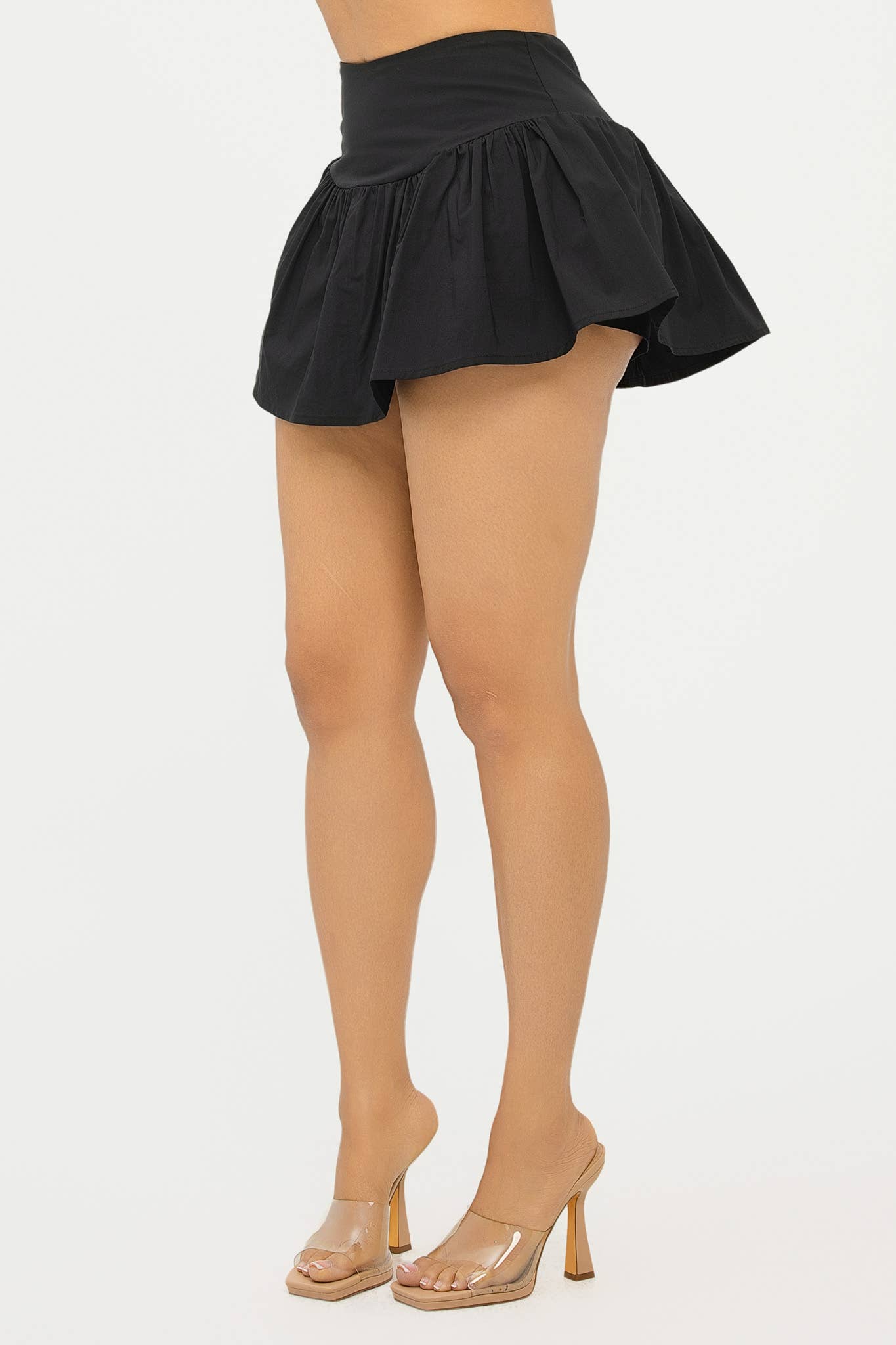 Poplin mini skort women summer styling look