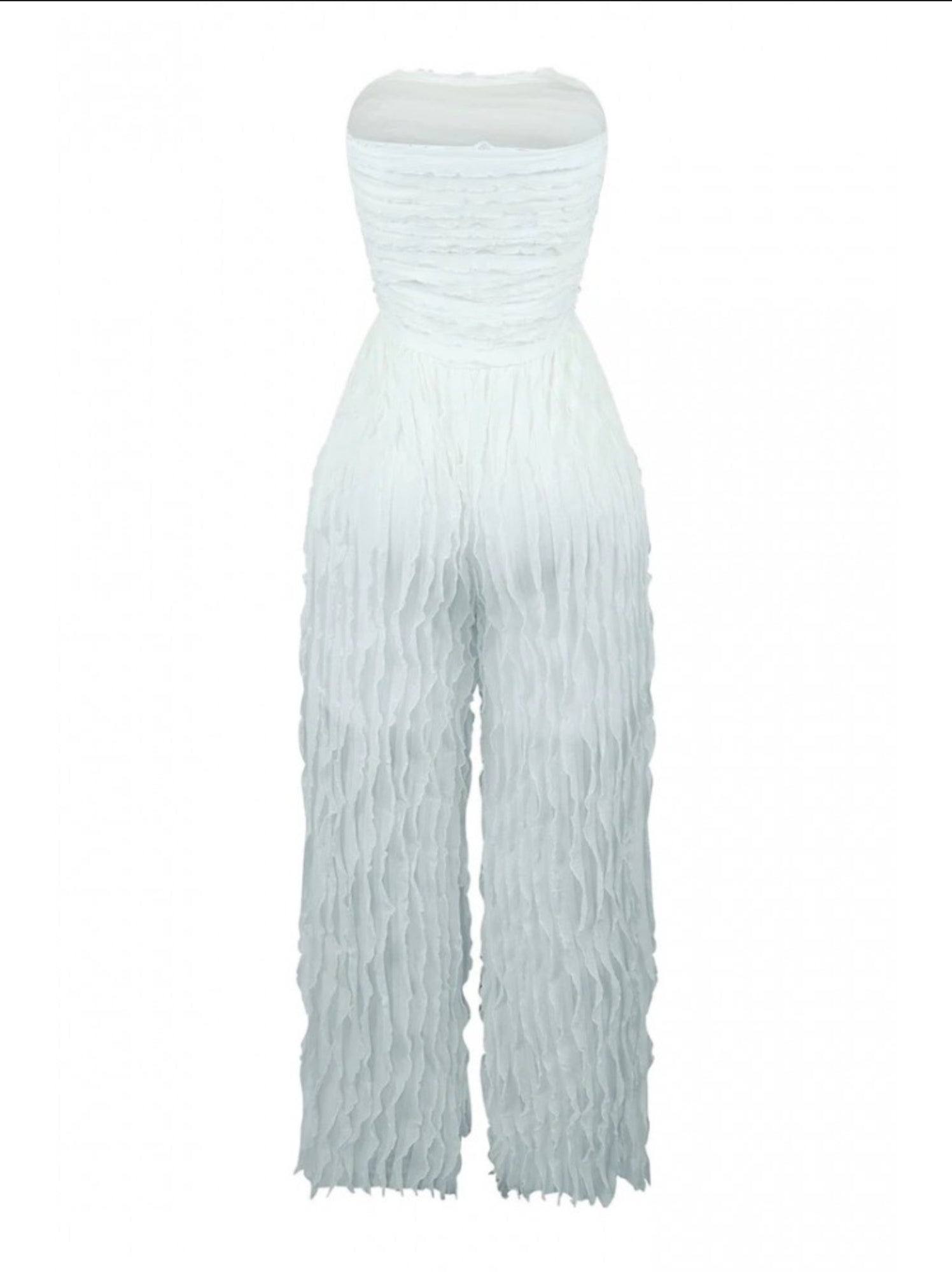 Strapless Straight Jumpsuit
