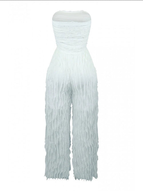 Strapless Straight Jumpsuit