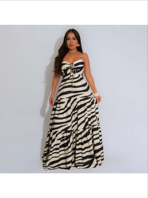 Striped Sun Maxi Dress