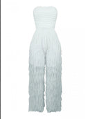 Strapless straight jumpsuit