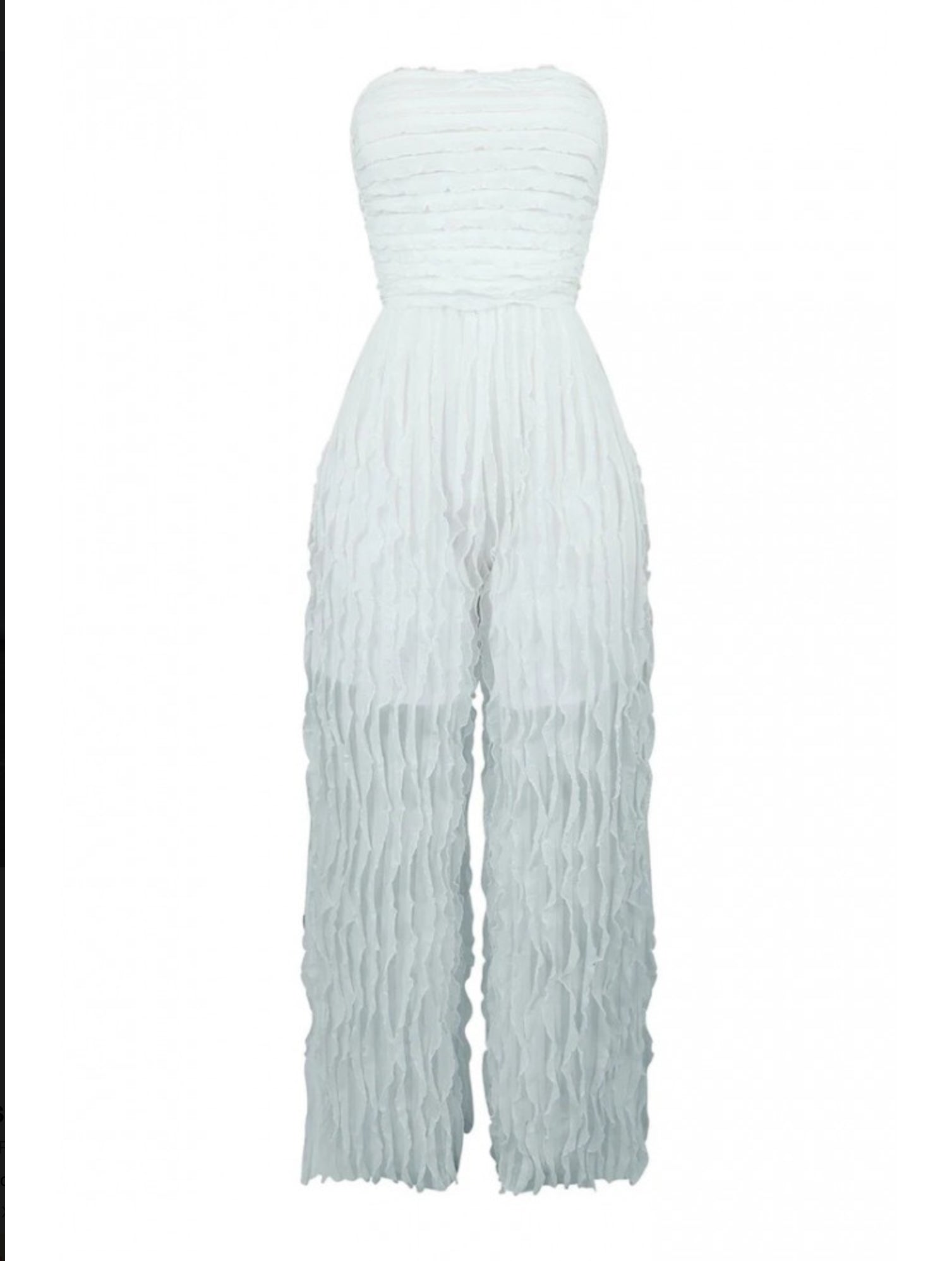 Strapless Straight Jumpsuit