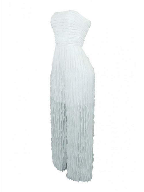 Strapless Straight Jumpsuit