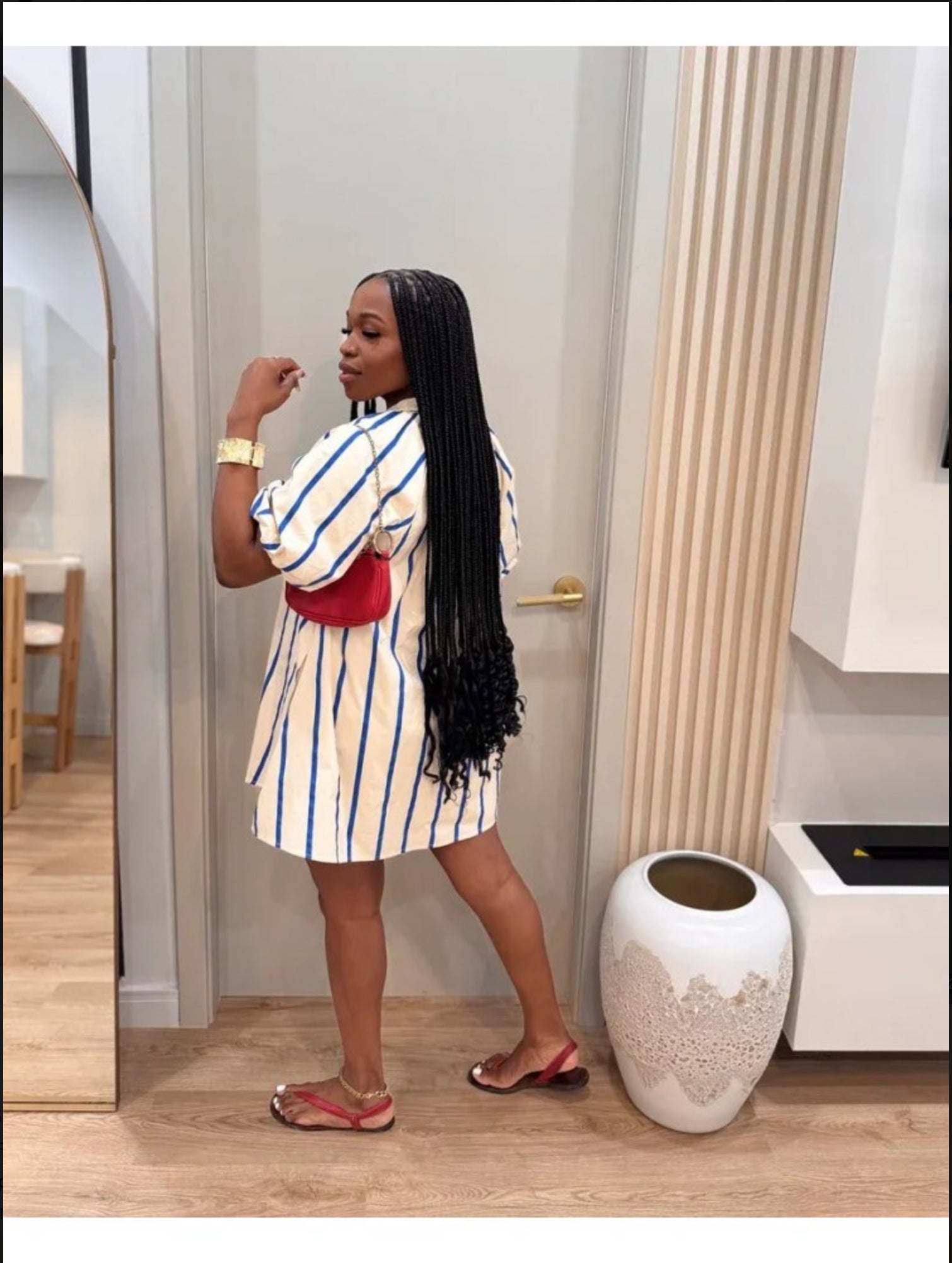 Puff Sleeve Mini Dress