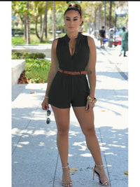 High Rise sleeveless Romper