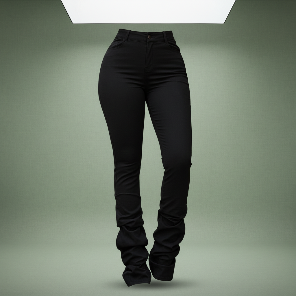 Women's High-Rise Stacked Work Pants