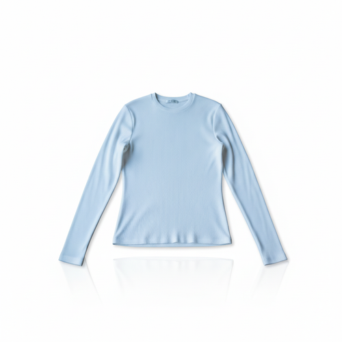 Women’s Ribbed Crew Neck Knit Top
