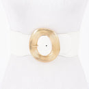 Metallic Halo Buckle Belt