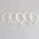 white pearl silver no 5 boutique bracelets elegant accessory