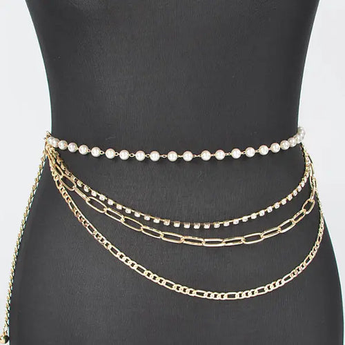 womens layered waist chain belt accessory fashion jewelry trendy outfit accessory