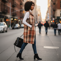 Lapel Front Cardigan Vest