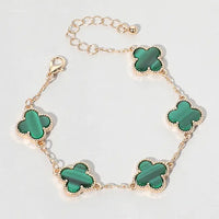Clover Motif Link Bracelet