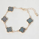 Clover Motif Link Bracelet
