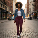 Women's High-Rise Stacked Work Pants