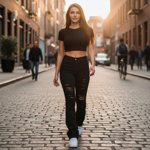 Women’s Moto Stacked Skinny Jeans