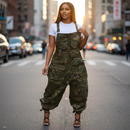 Streetwear Camo Overalls