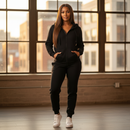 The Apex Full-Zip Fleece-Lined Hoodie & Jogger Outfit